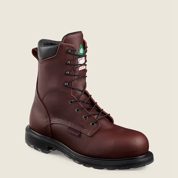 Safety Støvler Herre - Red Wing Supersole® 2.0 - 8-Inch Csa Toe - Bordeaux - JEOBNL-496